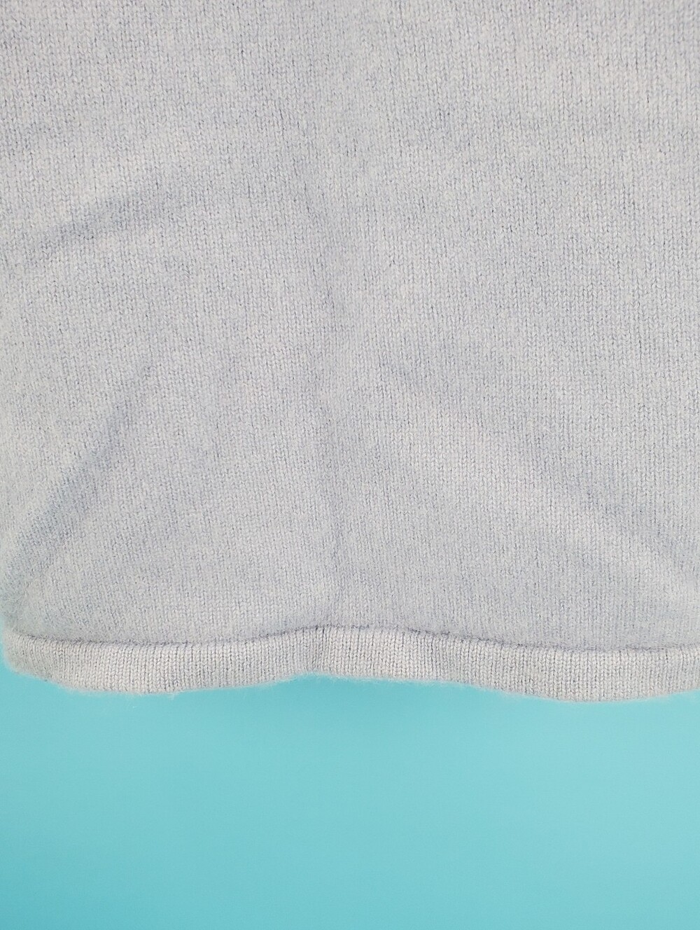 Blue 100% cashmere long cardigan S - Picture 13 of 16